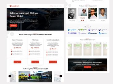 Preview tampilan template website untuk Jasa Dealer Mobil V3
