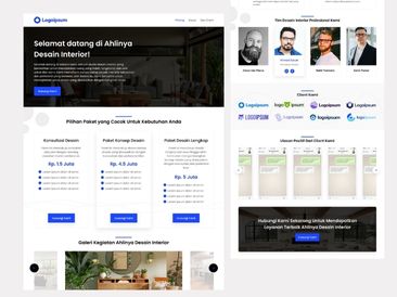 Preview tampilan template website untuk Jasa Desain Interior V3