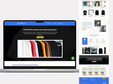 Template Pakaian Distro V1