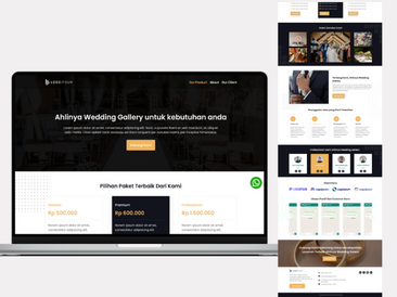 Preview tampilan template website untuk Wedding Gallery V2